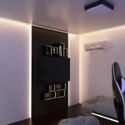 Pack Of 3 Shallow 7mm Recessed LED Aluminium Profiles, 2m Long 15 Pack Of 3 Shallow 7mm Recessed LED Aluminium Profiles, 2m Long -LED Downlights Store slgres2m bedroom workstation camera 7 compressed