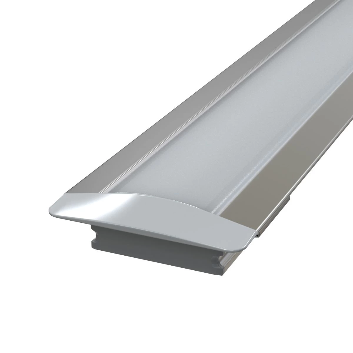 Pack Of 3 Shallow 7mm Recessed LED Aluminium Profiles, 1 Metre 2 Pack Of 3 Shallow 7mm Recessed LED Aluminium Profiles, 1 Metre - Image 2