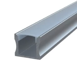 2m Long, Surface Mounted Aluminium LED Profile, 15mm Deep -LED Downlights Store slgstsur product no light profile camera 1 compressed 1