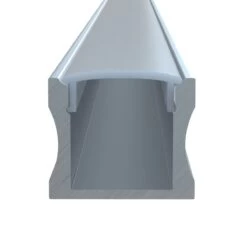 2m Long, Surface Mounted Aluminium LED Profile, 15mm Deep -LED Downlights Store slgstsur product no light profile camera 2 compressed 1