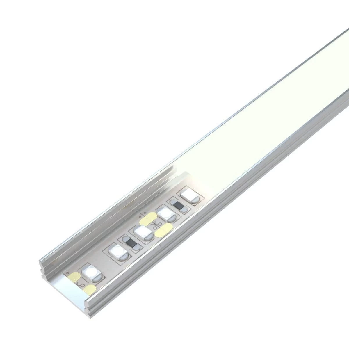 2m, Shallow 7mm Surface Mounted LED Aluminium Profile 3 2m, Shallow 7mm Surface Mounted LED Aluminium Profile - Image 3