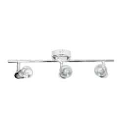 3 Light Triple Ceiling Spotlight, Chrome Or Brushed Chrome -LED Downlights Store spot triple b