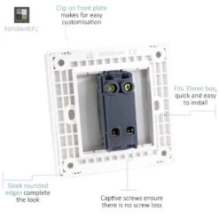 Trendi 1 Gang Intermediate Artistic Modern Glossy Screwless 10 Amp Rocker Light Switch Silver 7 Trendi 1 Gang Intermediate Artistic Modern Glossy Screwless 10 Amp Rocker Light Switch Silver -LED Downlights Store ss9 rear template 1000x1000 1