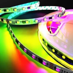 Digital, Pixel LED Strip Light, Chasing Effect - WS2811, 14.4w -LED Downlights Store strip ip20 14 4w rgb digital product light fx reel camera 2 compressed