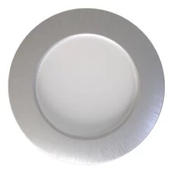 Mains Powered Brushed Chrome Surface/Recessed Mounted Under-Cabinet Light -LED Downlights Store surface mounted led cabinet light 2.6w front view