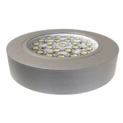 Pack Of 3 Round, Surface Mounted LED Cabinet Lights With Driver - Cool Or Warm White -LED Downlights Store surface mounted under cabinet lighting 1