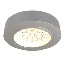 Pack Of 5, Round, Surface Mounted LED Under Cabinet Lights With Transformer - White Or Warm White -LED Downlights Store surface mounted under cabinet lighting warm white 3