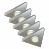 Pack Of 5, Super-slim, High Power, 1.8w LED, Triangle, Surface Mounted, Under Cabinet Lights