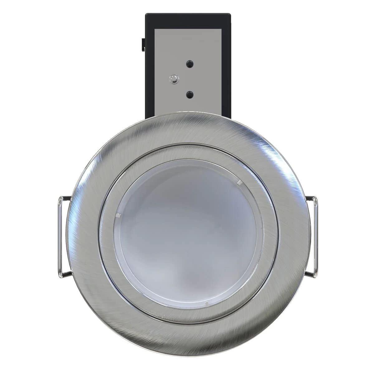 Pack Of 10 Fixed GU10 Fire Rated Downlights In A Brushed Chrome Finish 14 Pack Of 10 Fixed GU10 Fire Rated Downlights In A Brushed Chrome Finish - Image 14