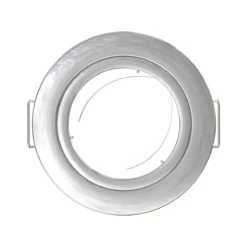 Pack Of 25 GU10 Downlight, Fixed, Die Cast In A Chrome Finish -LED Downlights Store top view of a chrome bezel 1