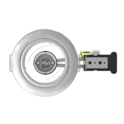 Pack Of 25 GU10 Downlight, Fixed, Die Cast In A Chrome Finish -LED Downlights Store top view of a chrome downlight 1
