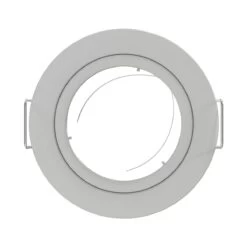 Pack Of 50 Fixed, GU10, Die Cast Downlight With A White Bezel 11 Pack Of 50 Fixed, GU10, Die Cast Downlight With A White Bezel -LED Downlights Store top view of a white bezel 5