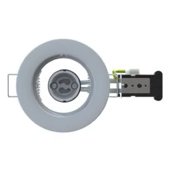Pack Of 10 Recessed GU10 Spot Light In White Finish -LED Downlights Store top view of a white downlight
