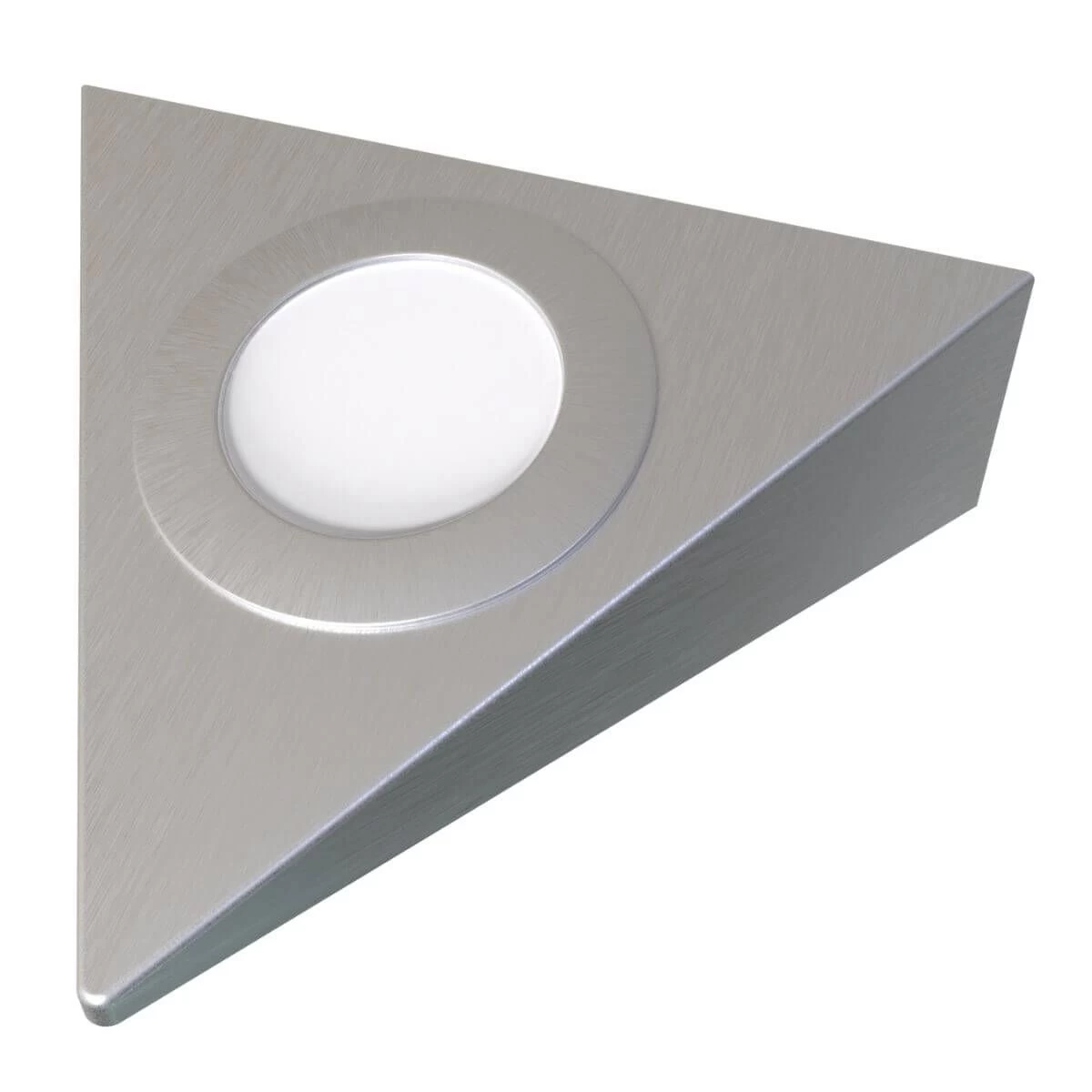 Mains Powered Triangle Under Cabinet Light, Brushed Chrome Finish 3 Mains Powered Triangle Under Cabinet Light, Brushed Chrome Finish - Image 3