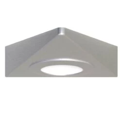5 Pack - 230v, Mains Powered Triangle Under Cabinet Light -LED Downlights Store triangle shaped mains powered led cabinet light front 1 1