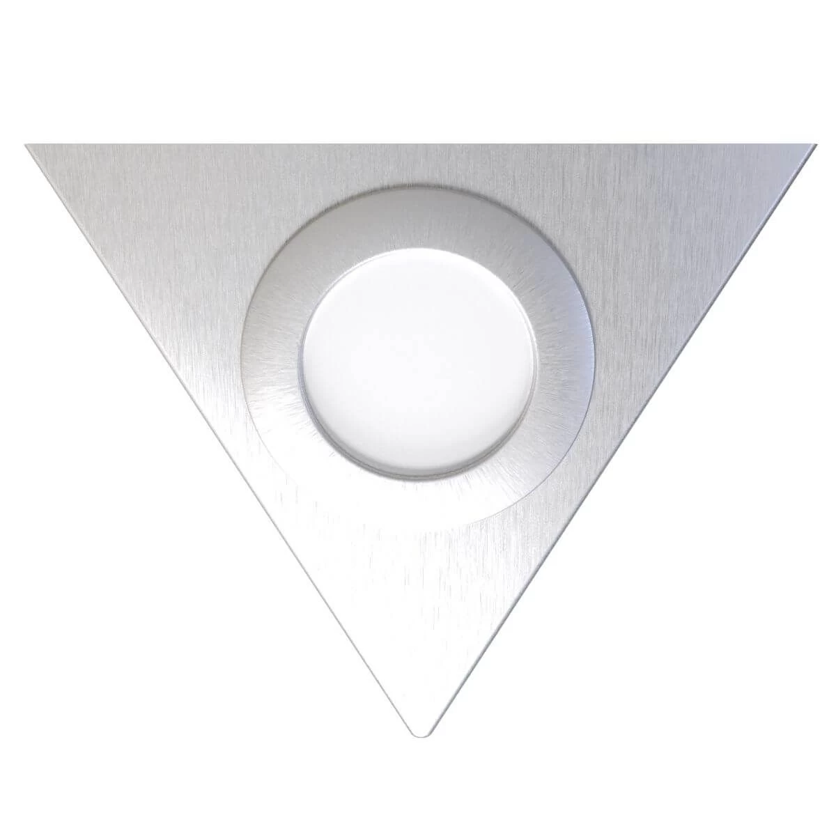 Mains Powered Triangle Under Cabinet Light, Brushed Chrome Finish 4 Mains Powered Triangle Under Cabinet Light, Brushed Chrome Finish - Image 4