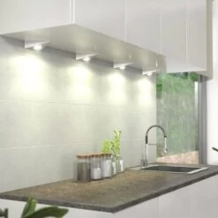 5 Pack - High Brightness - Triangle LED Under Cabinet Lights With 15w Driver -LED Downlights Store triangle under cabinet light lifestyle 2 1 4