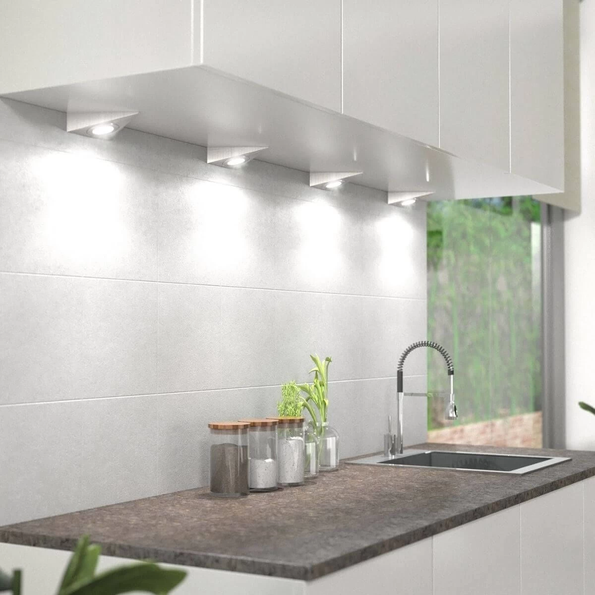 High Brightness LED - Triangle LED Under-Cabinet Light - Warm White/Natural White - Image 7