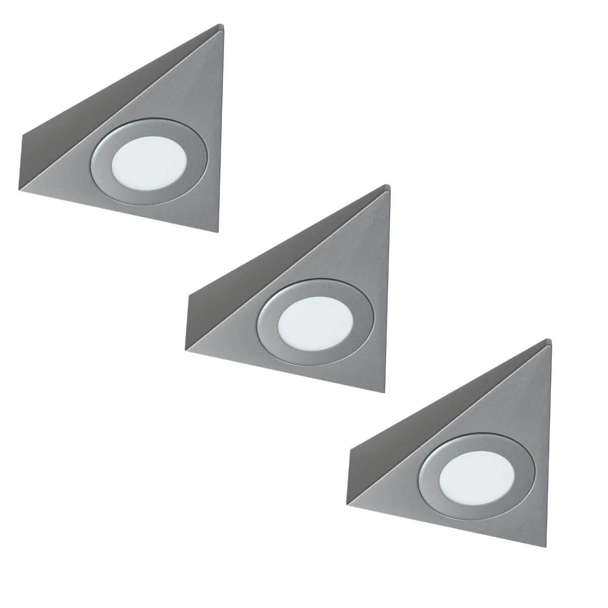3 Pack Of High Brightness, Triangle, LED Under Cabinet Lights With A 8w Driver 1 3 Pack Of High Brightness, Triangle, LED Under Cabinet Lights With A 8w Driver