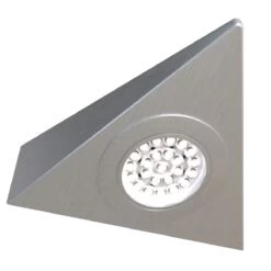 3 Pack - Triangle LED Under Cabinet Lights With Transformer - Cool White Or Warm White LED -LED Downlights Store triangle under cabinet light cool white 2