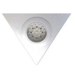 3 Pack - Triangle LED Under Cabinet Lights With Transformer - Cool White Or Warm White LED -LED Downlights Store triangle under cabinet light face 1