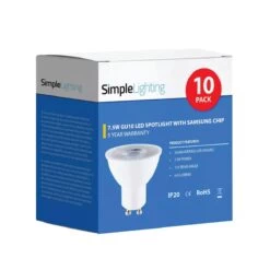10 X 7.5w GU10 LED Spotlight With Samsung Chip & 5 Year Warranty