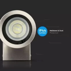 GU10 Wall Light Fitting, IP44, Stainless Steel Body -LED Downlights Store vt 7641 wall fitting 05