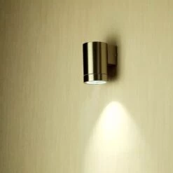 GU10 Wall Light Fitting, IP44, Stainless Steel Body -LED Downlights Store vt 7641 wall fitting 08
