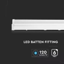 6FT LED Batten Light Fitting, 1800mm -LED Downlights Store vt 8 64 led batten 05