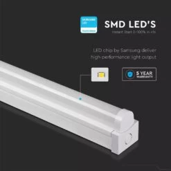 6FT LED Batten Light Fitting, 1800mm -LED Downlights Store vt 8 64 led batten 06
