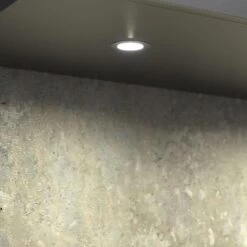 3 Pack Of Recessed, LED, Stainless Steel, Under Cabinet/Shelf Lights & Transformer - Cool Or Warm White -LED Downlights Store warm white recessed led cabinet light 1.7w 1