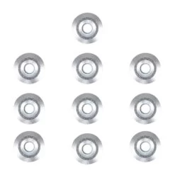 Pack Of 10 - LED Decking Lights. 15mm Diameter, White Or Blue LED