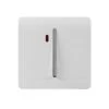 Trendi Artistic Modern Glossy Screwless 20 Amp Heavy Duty Switch & Neon Insert White