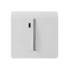 Trendi Artistic Modern Glossy Screwless 45 Amp Cooker Switch With Neon Insert White